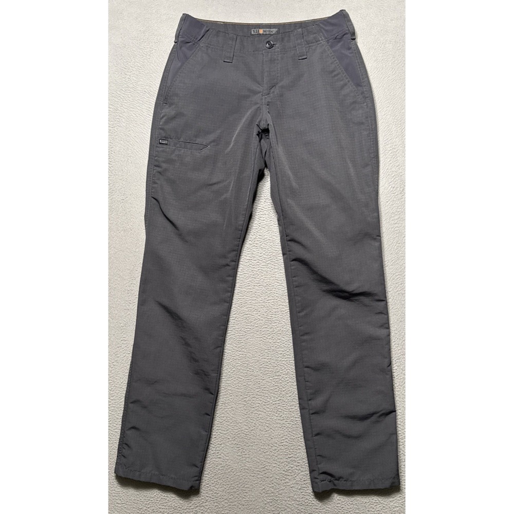 5.11 Tactical Fast Tac Urban Pants Womens Sz 2 (28x31) Gray Ripstop Hiking Trail